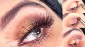 Brown Eyeshadow tutorial | Eye Makeup For Beginners | Bridal Eye Makeup