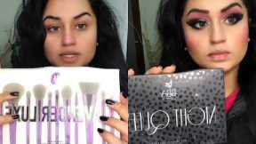 Smokey Eye Makeup Tutorial | BH Cosmetic Brushes Lavender Luxe | Beautify by Amna Brush Cleaner