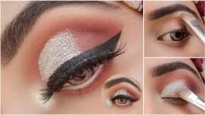 How to: Classic Silver Glitter Eye Makeup Tutorial / Step by Step Easy Sparkly Eye Makeup Tutorial