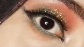Green Golden Glitter Party Eye Makeup Tutorial || Simple and Quick Makeup || Ramsha Khan #eyemakeup