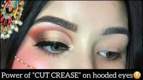 Why this will soon be your favourite way to CUT CREASE for hooded eyes|Makeup by hifza