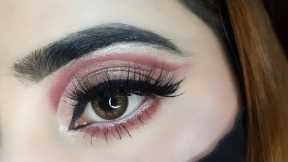 Full cut crease party eye makeup tutorial || easy party eye makeup