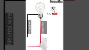 one switch one bulb wiring #shorts #ytshorta