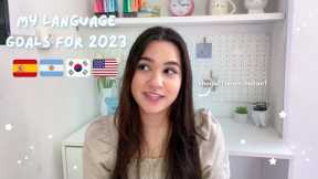 MY 2023 LANGUAGES LEARNING GOALS | My target languages, study plans, and update