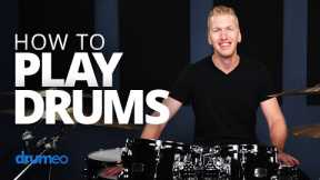 How To Play Drums (Beginner Drum Lesson)