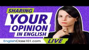 How to Share Your Opinion in English | Grammar for Beginners