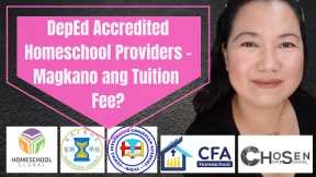 DepEd Accredited Homeschool Provider - Magkano ang Tuition Fee?