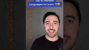 Top 10 Hardest Languages to Learn