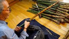 amazing sound! The process of making a bamboo flute. Korean traditional musical instrument.