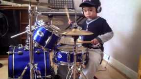 System Of A Down - Chop Suey drum cover, 4-Year-Old Drummer