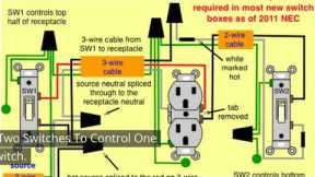 How To Wire A Switch With Multiple Lights | Home Electrical Wiring