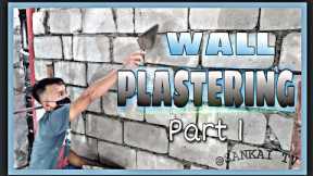 Wall Plastering Part1 #roughplastering #masonry #constructionideas
