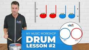 My Music Workshop | Easy Drum Lesson #2-for Kids!