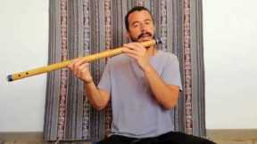 Bansuri Lesson 1 (for beginners). How to blow and make a sound. Learn bansuri with Juan Tepui