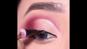 Sparkling Smokey Eyeshadow Tutorial || Simple and Easy Party / Bridal eye Makeup || Shilpa #shorts