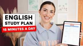 English study plan - 15-minute daily English language learning routine