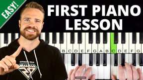 How to Play Piano: Day 1 - EASY First Lesson for Beginners