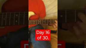 #30daychallenge PLAY ACOUSTIC 1ST ELECTRIC GUITAR EVER! DAY 16 OF HELL YIELDS THIS OASIS OF A SOLO!?