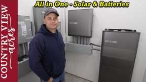 Installing all in one Solar Inverter with Battery Backup.  The EP Cube from Canadian Solar.