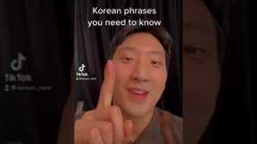 Essential Korean phrases you need to know before visiting Korea✈️🇰🇷