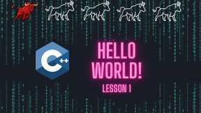 Basics of C++ | Download Codeblocks | Hello World! | Programming tutorial for beginners [Lesson 1]