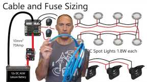 Electric Cable & Fuse Sizing - Camper Van Conversion Series