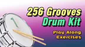 265 Drum Kit Grooves • Part-1 (0-16) • Beginners • Play Along
