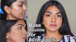 Flawless base routine for acne prone skin / acne pigmentation