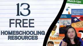 13 FREE Homeschooling Resources ‖ FREE Homeschooling Resources We Actually Used😃