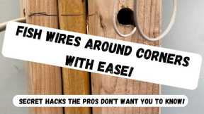 How To Fish Electrical Wires. SECRET OF THE PROS! Tricks that Make Wire Fishing Easy!