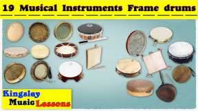 Frame Drums  19 Frame Drum  | Musical Instruments | with Pictures and video | Kingsley Music Lessons