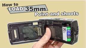 Loading and rewinding 35mm film in a point and shoot camera (Beginners Guide)