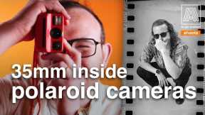 Shooting 35mm film inside Polaroid cameras! - Forbidden formats in the SX-70, Go, Spectra, & I-Zone
