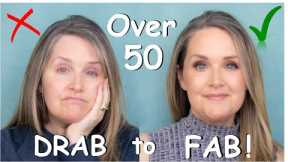 Mature Makeup - Incredible Drugstore Products for Over 50 Skin | Drab to FAB Makeup Tutorial 2023!