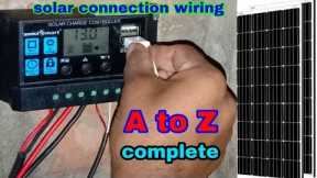 Inverter wiring connection A to Z complete ।। solar controller wire mm size perfect calculation