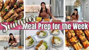 Easy Summer Meal Prep For The Week || Cook With Me || Homemaking ​⁠​⁠