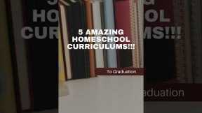 5 AMAZING HOMESCHOOL CURRICULUMS from Kindergarten to Graduation!!! #homeschooling #homeschool