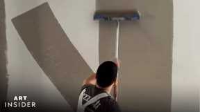 Professional Painter Shows The Fastest Way To Paint A Wall