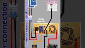 How to connect solar inverter system  | Solar panel with inverter and battery | solar inverter