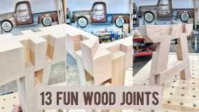 13 Fun woodwork joints