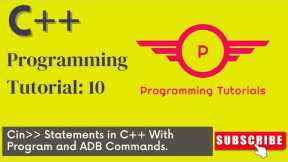 C++ Tutorials for Beginners | cin Statement with example | C++ Programming in Urdu | ADB Commands