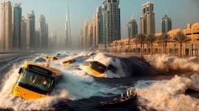 DUBAI: Historic flood! and the United Arab Emirates sink today 2023