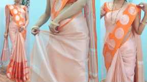tissue silk saree draping perfectly easy and simple steps | beginners guide unique tips and tricks