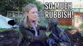 RUBBISH AT THE ALLOTMENT PLOT / ALLOTMENT GARDENING FOR BEGINNERS