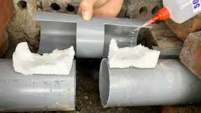Never make this amateur mistake with PVC pipes! Fastest sewage system connection technique