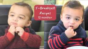 5 - Breakfast Recipes for baby/toddler || What my baby eats in Breakfast|| Weekly Breakfast Schedule