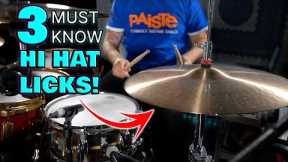 3 Hi Hat Licks You GOTTA KNOW! | DRUM LESSON - That Swedish Drummer