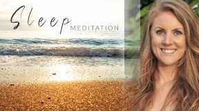 Sleep Meditation with Ocean Waves | Guided Breathing and Full-body Relaxation