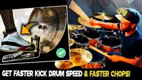 How to Get FASTER Kick Drum Foot Speed (and build chops at the same time) | Drum Lesson