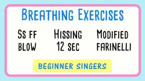 😮💨 Three Breathing Exercises for Singing and Beginners